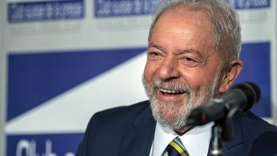 L'ex-président brésilien Luis Inacio Lula da Silva, à Genève, le 6 mars 2020