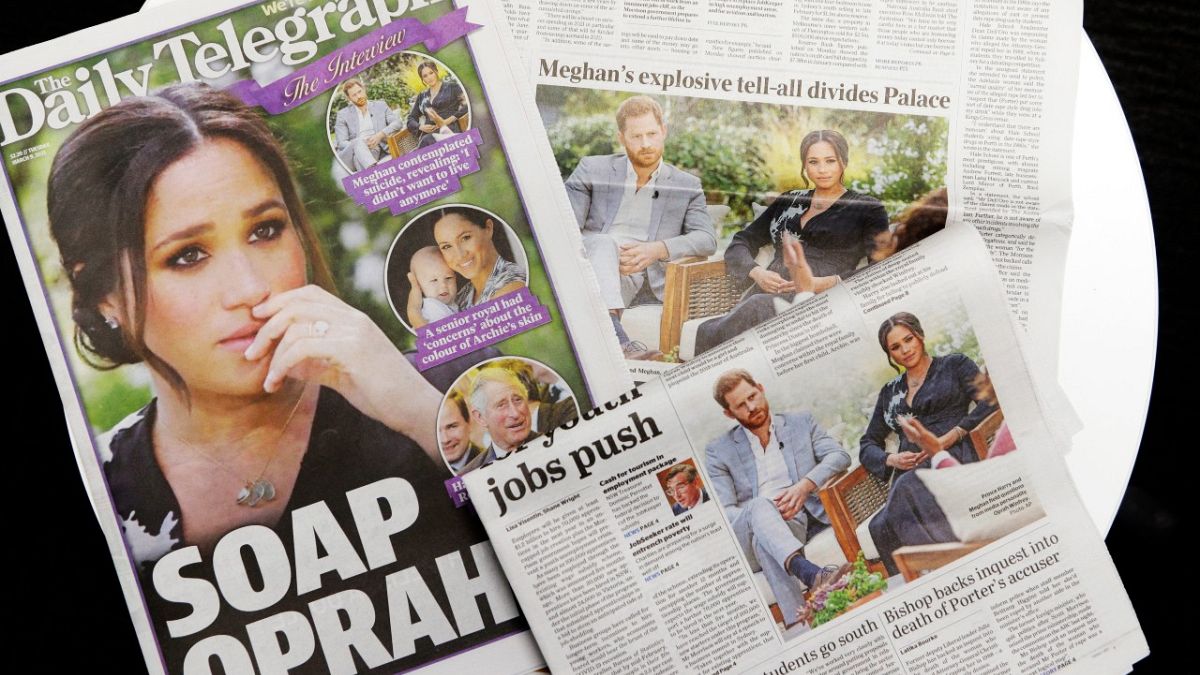 Il titolo del Daily Telegraph: "Soap Oprah"