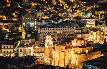 The European-inspired skylines Guanajuato, Mexico
