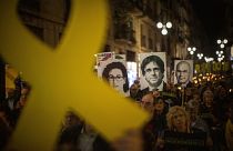 Archives : manifestation pro-indépendantiste à Barcelone, 25 octobre 2019