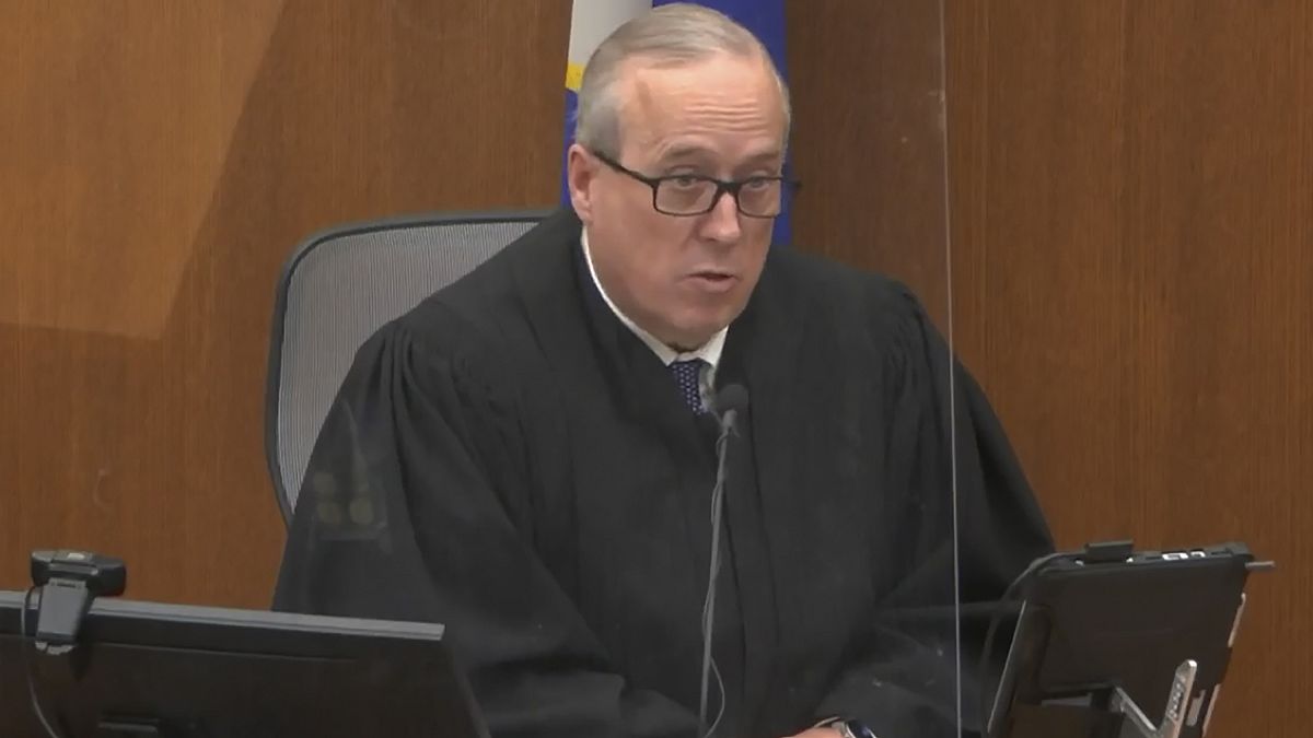 Hennepin County Judge Peter Cahill presides over jury selection in the trial of former Minneapolis police officer Derek Chauvin on Tuesday, March 9, 2021