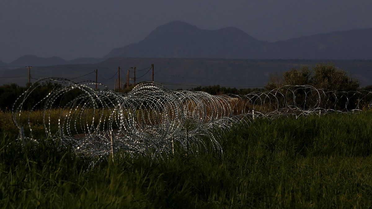 Cyprus Migrants Razor Wire