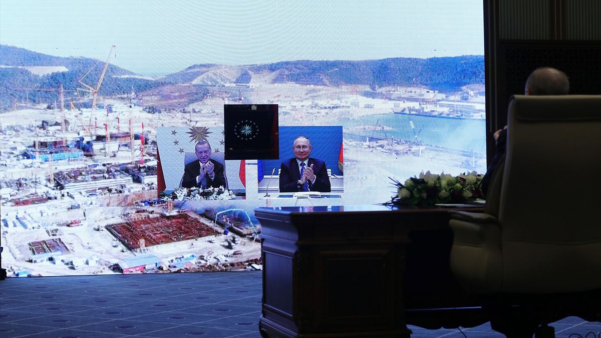 Cumhurbaşkanı Recep Tayyip Erdoğan ve Rusya Federasyonu Devlet Başkanı Vladimir Putin, Akkuyu Nükleer Güç Santrali’nin Üçüncü Ünitesinin Temel Atma Töreni’ne katıldı