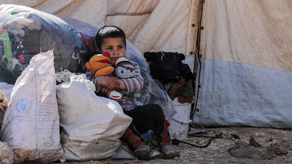 أطفال لاجئون سوريون