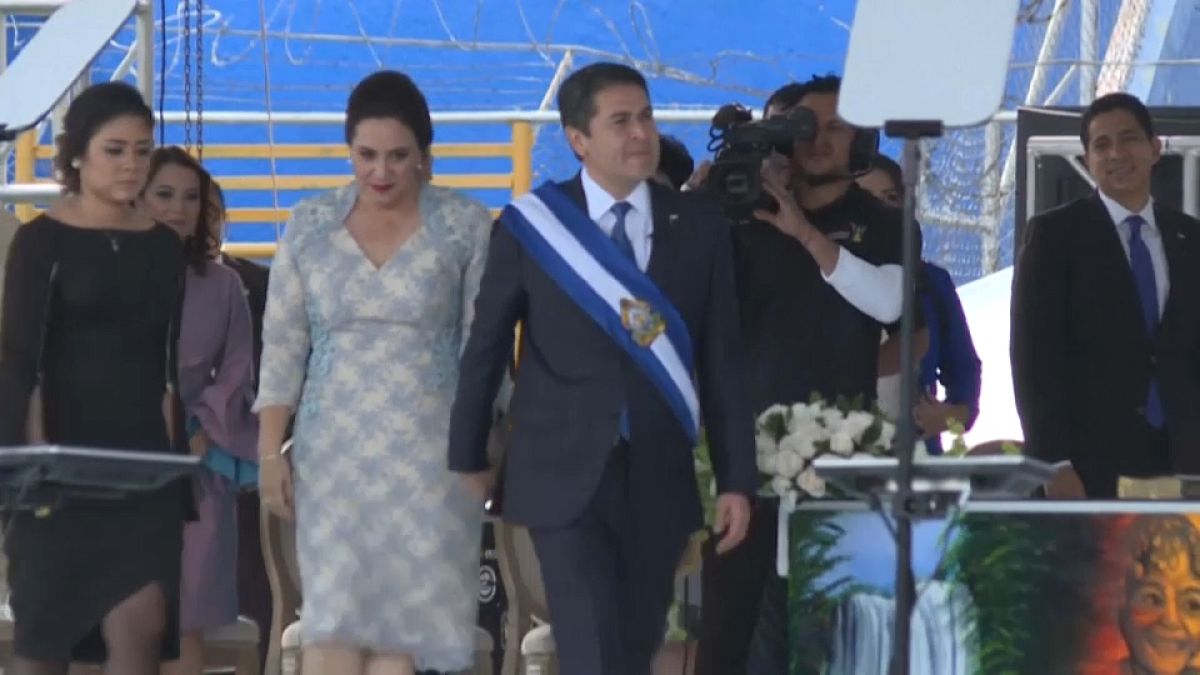 Foto de archivo del presidente de Honduras