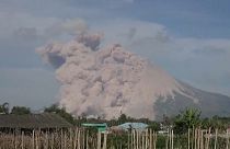 ویدئو؛ آتشفشان سینابونگ در اندونزی بار دیگر فوران کرد