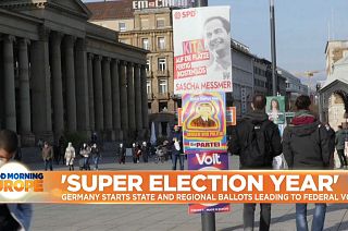 Posters ahead of Germany's regional elections