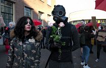 Protestos contra as restrições da pandemia nos Países Baixos