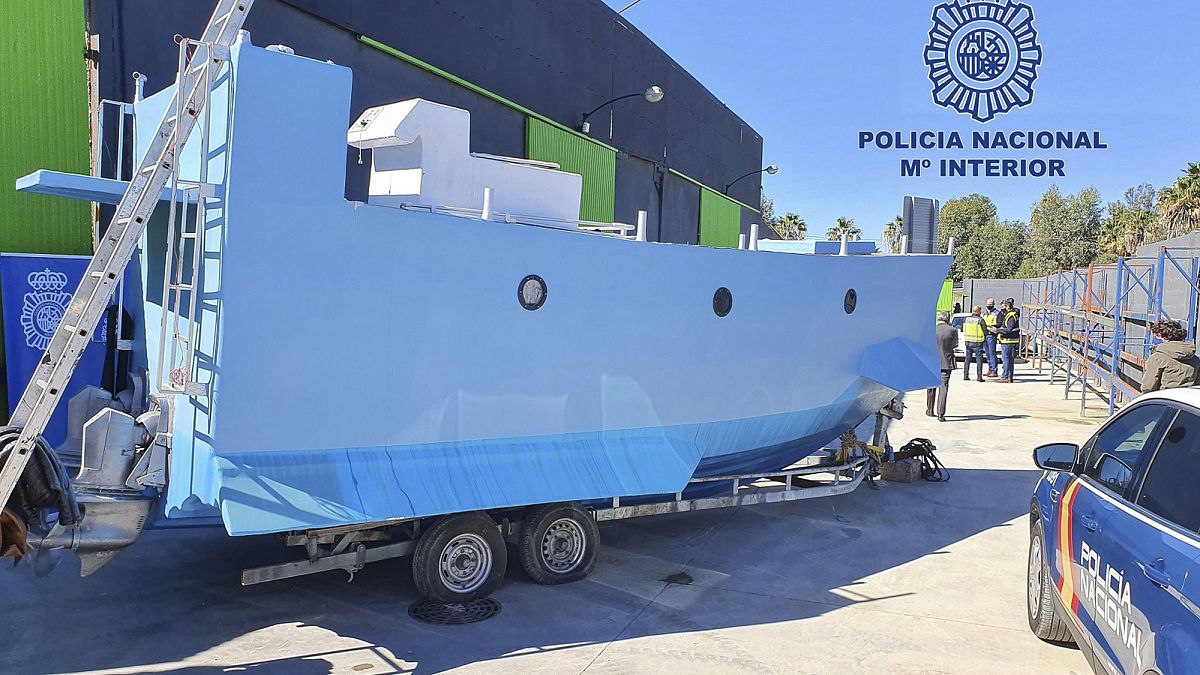 Spanish police seized a submarine intended to smuggle drugs into the country.