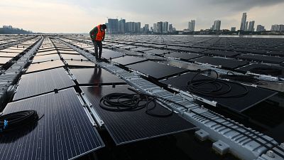 After running out of room on land, Singapore has taken its solar farms to the sea. After running out of room on land, Singapore has taken its solar farms to the sea.