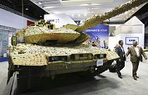 Alman yapımı bir Leopard tankı.