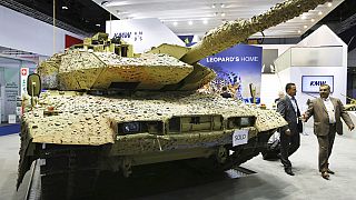 Alman yapımı bir Leopard tankı.
