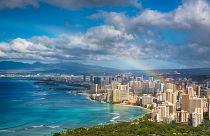 A rainbow over Hawaii