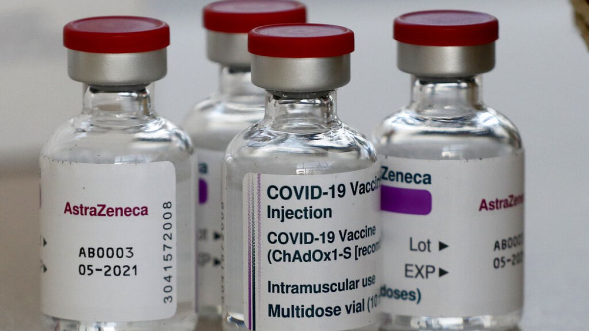 AstraZeneca vaccine ready to be used at the Wellcome Centre in London. 