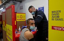 İsrail'de aşı olanlar