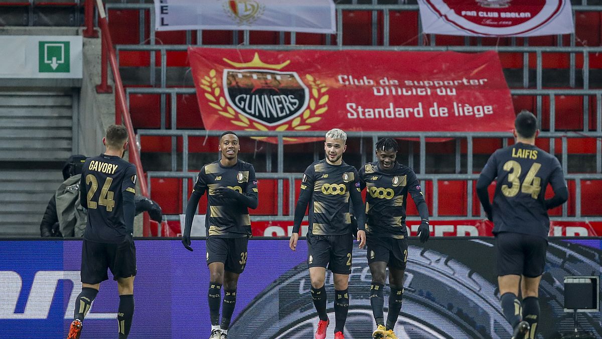 Standard Liege, pictured during a Europa League match, are one of the most successful clubs in Belgium.