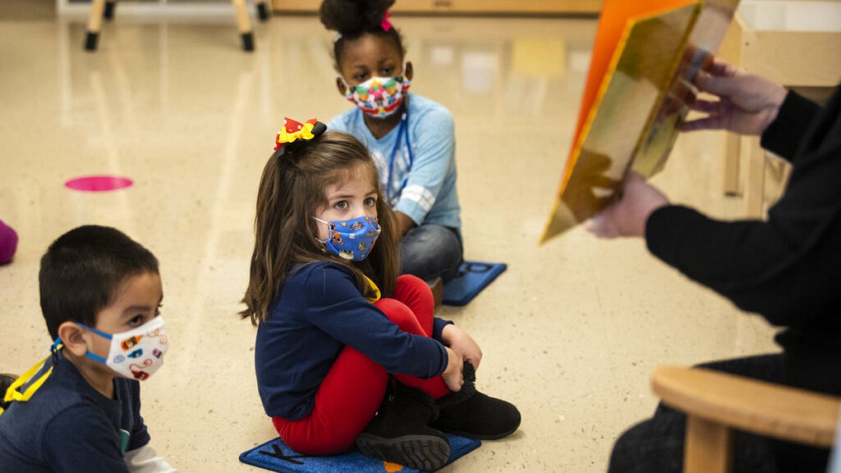 Kinder in einer Grundschule in Chicago