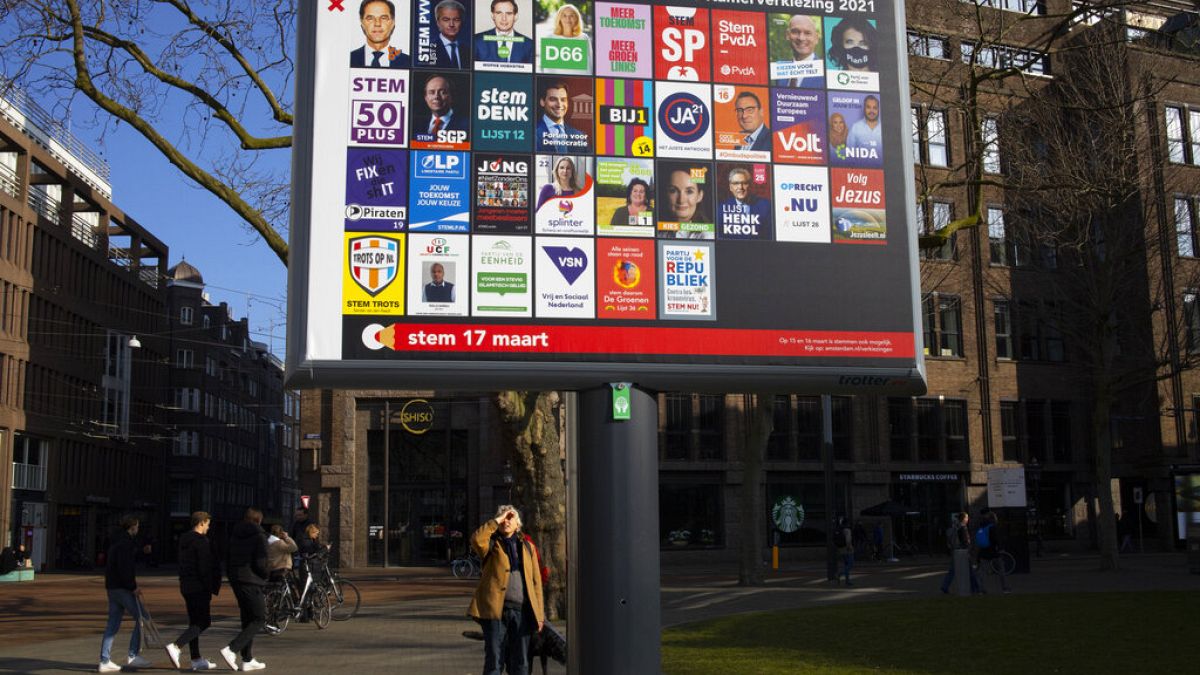 Carteles electorales en Países Bajos