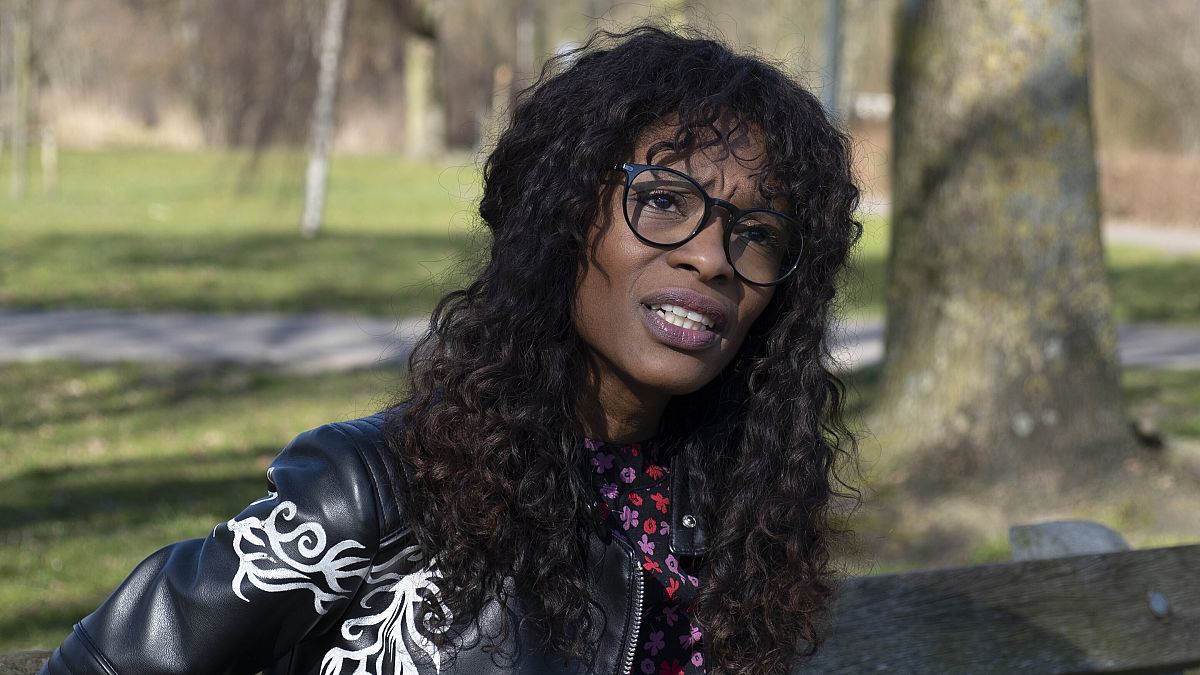 Sylvana Simons, who is campaigning for the Dutch general election on a platform of what she calls radical equality, poses for a portrait in Amsterdam, Netherlands.