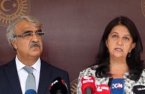 HDP Eş Genel Başkanları Pervin Buldan ile Mithat Sancar