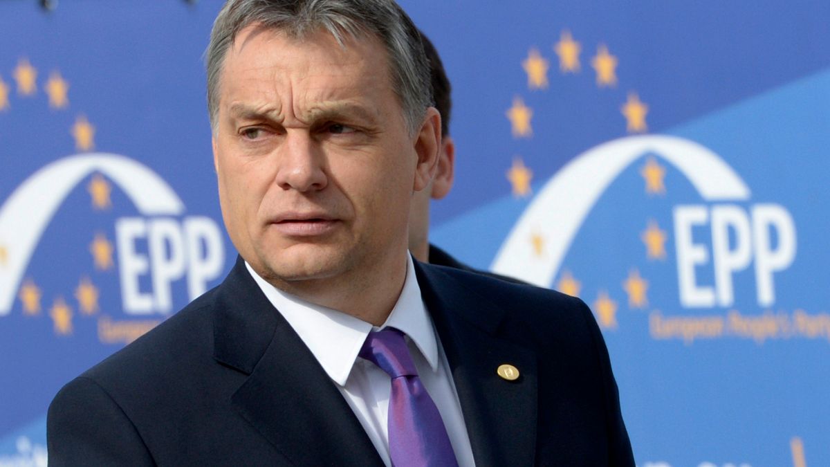 Orbán Viktor 2013. március 14-én érkezik az EPP tanácskozására Brüsszelben