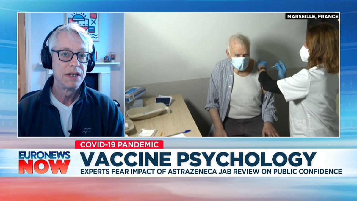 Robert West, a professor of health psychology at University College London, speaking to Euronews on March 19, 2021