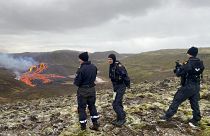 Lava strömt weiter in Island