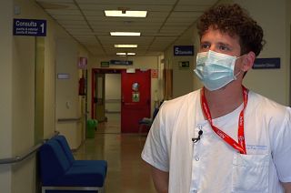 Pablo Celik, nurse at La Paz Hospital in Madrid
