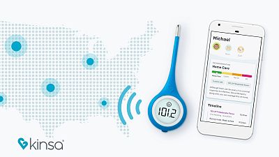 Kinsa has distributed around 2.4 million smart thermometers in the US, which is about one per household.