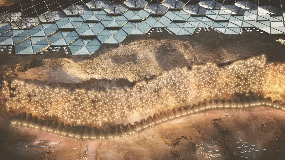 Látványterv - Nüwa, a Mars tervezett fővárosa