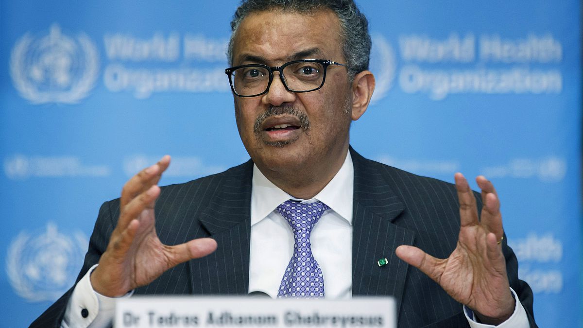 Tedros Adhanom Ghebreyesus, Director General of the World Health Organization (WHO) during a press briefing on March 9, 2020.