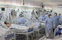 Brezilya'da yoğun bakımdaki Covid-19 hastaları