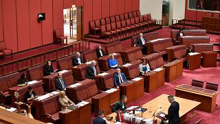 صور أرشيفية لاجتماع مجلس الشيوخ في البرلمان الأسترالي