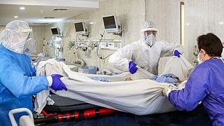 کرونا و بیمارستانی در ایران