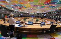 Brüksel'de Avrupa Konseyi binasında yapılan AB Zirvesi'nden