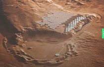 La città di Nüva a Tempe Mensa, Marte