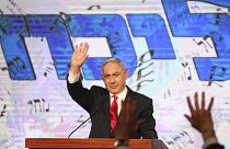 Benjamín Netanyahu en su primera aparición tras las elecciones