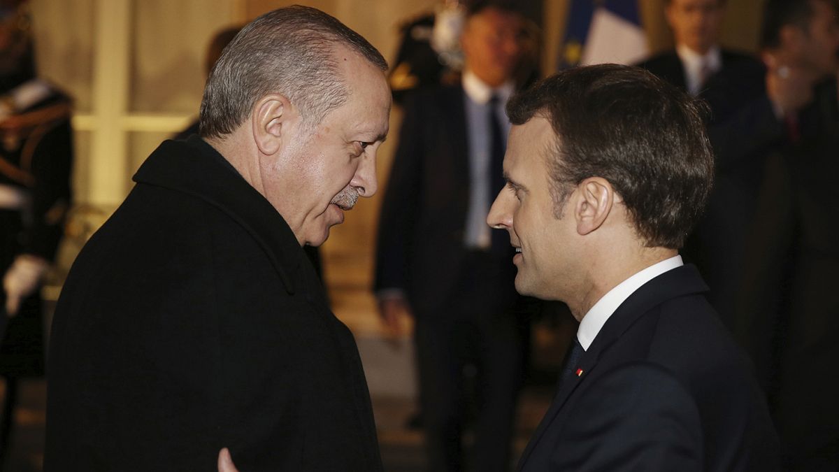 Cumhurbaşkanı Recep Tayyip Erdoğan, Fransa Cumhurbaşkanı Emmanuel Macron 