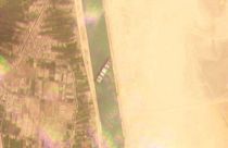 عکس ماهواره‌ای از کشتی «اِور گیون» در کانال سوئز