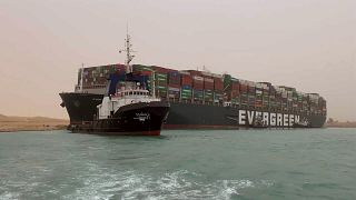 Massive cargo ship turns sideways, blocks Egypt's Suez Canal