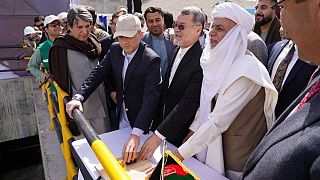 محمد اشرف‌غنی، رئیس جمهوری افغانستان در آیین افتتاح سد کمال خان