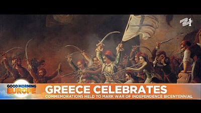 Paiting depicting Greece's war for independence