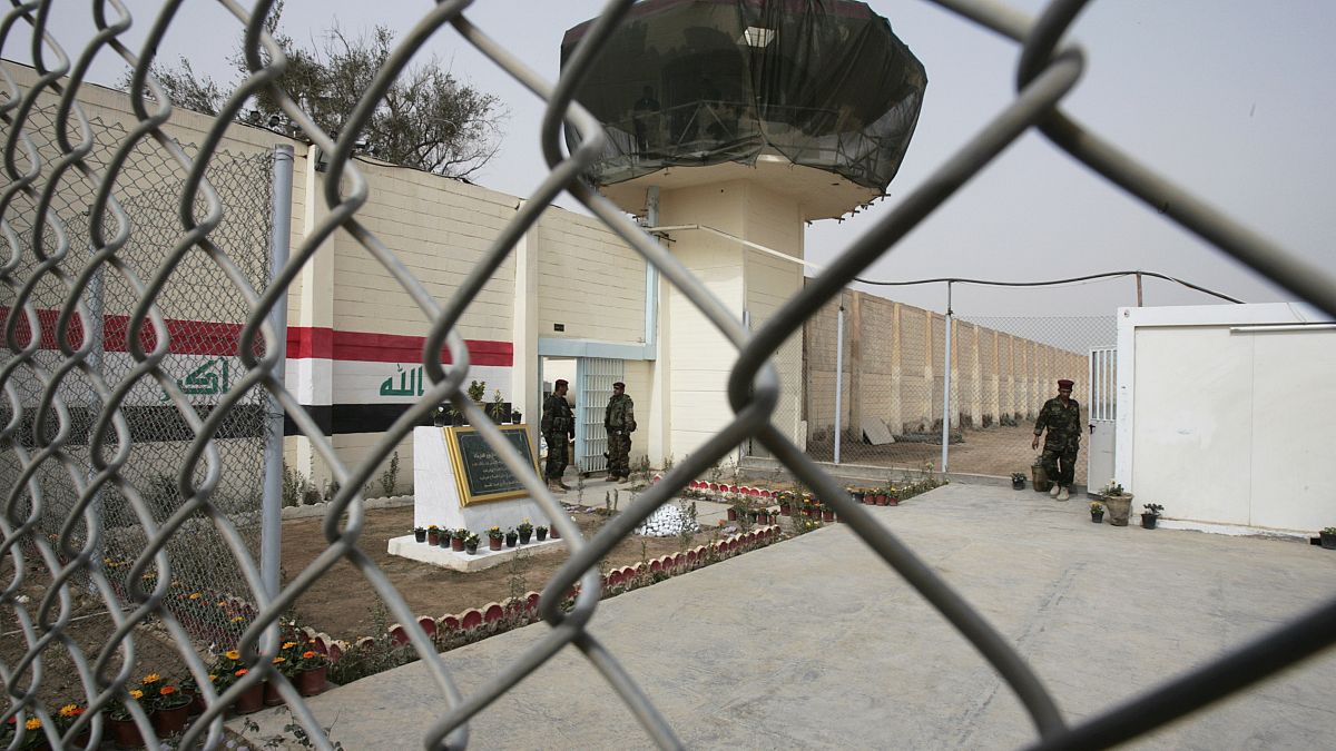 صورة من الارشيف- مدخل سجن أبو غريب في ضواحي بغداد، العراق