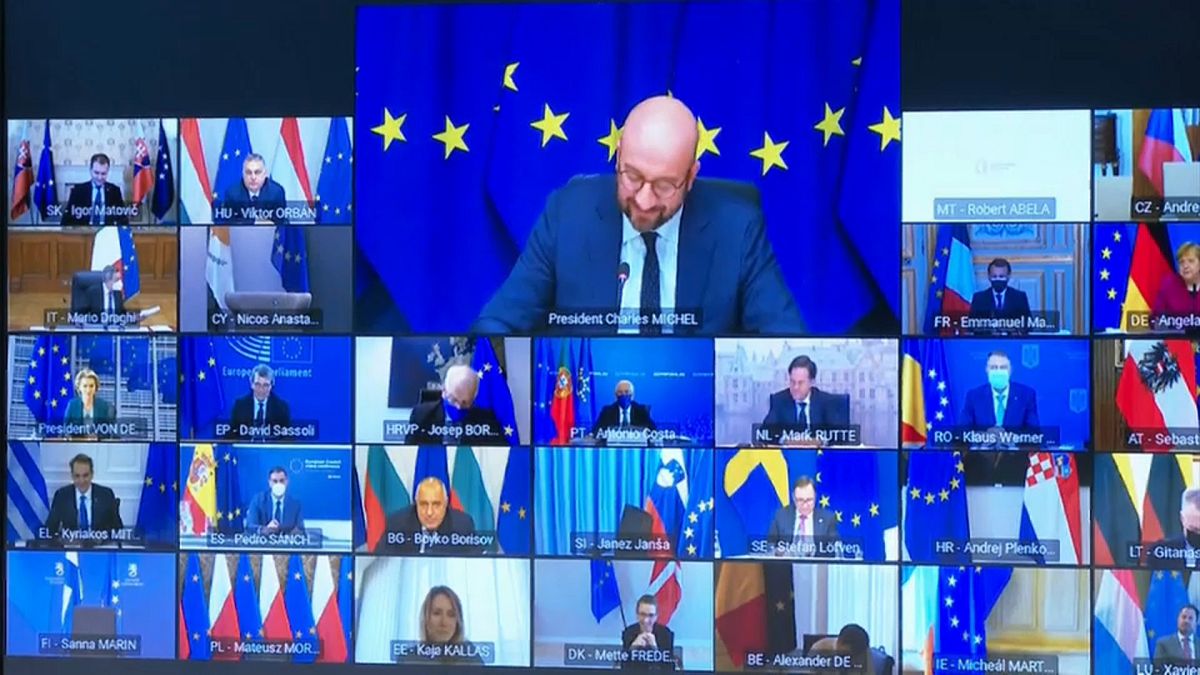 EU leaders are meeting in a video summit with the focus on how to speed up the vaccine rollout