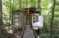 This treehouse is one part of the 'suite' in Atlanta, USA. 