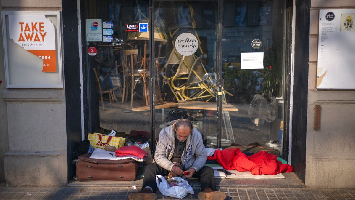 hajléktalan Spanyolországban
