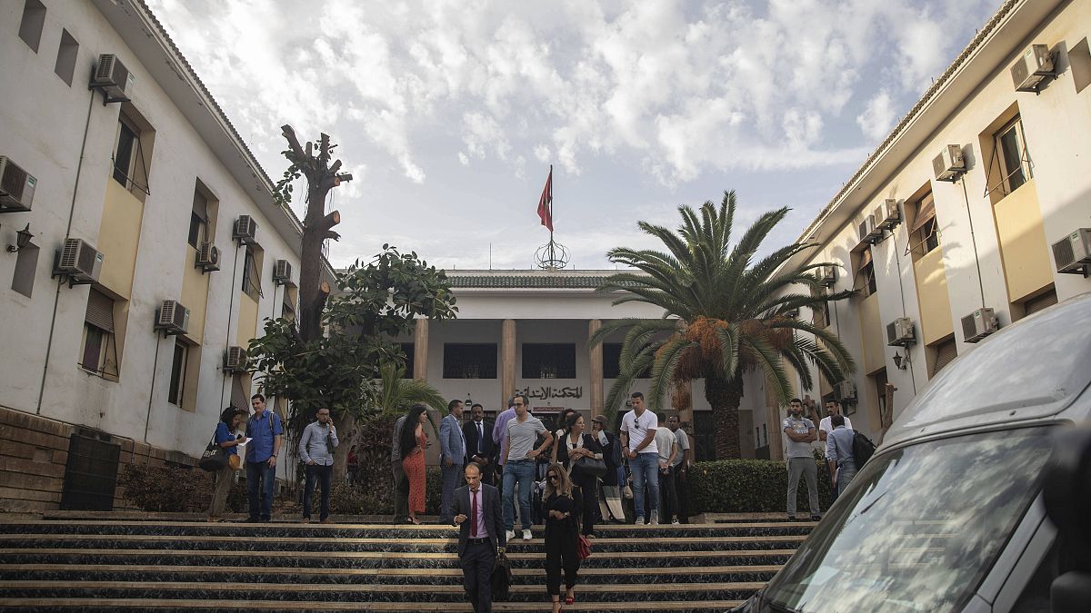 محامو الدفاع من أمام المحكمة الابتدائية بالدار البيضاء، المغرب