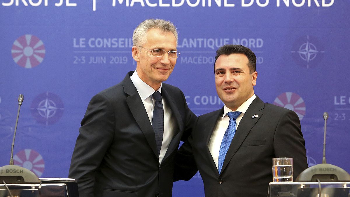 Jens Stoltenberg, Zoran Zaev (2019)