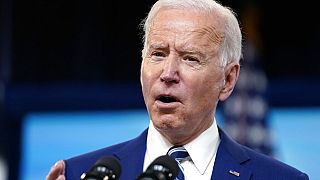 President Joe Biden speaks during an event on COVID-19 vaccinations and the response to the pandemic, in the South Court Auditorium on the White House campus, Monday, March 29