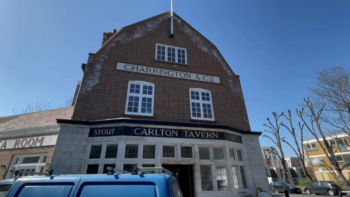 London's Carlton Tavern was rebuilt brick-by-brick after being knocked down